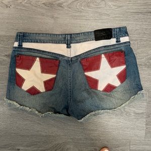 Patriotic Jean Shorts